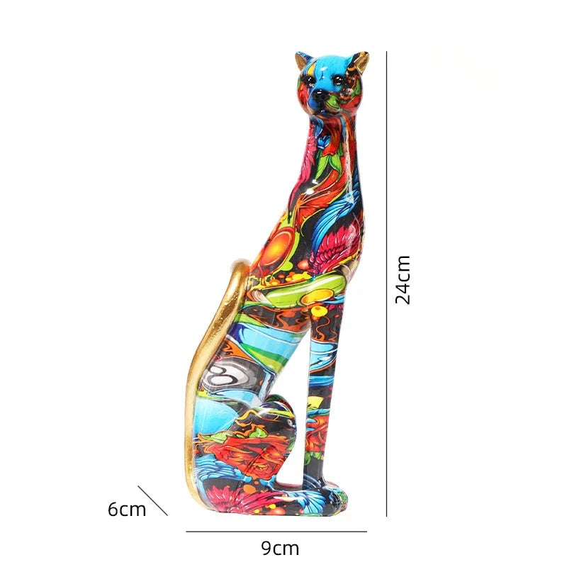 DecorBites™ Leopard Resin Sculpture - Home Office Decoration & Gift