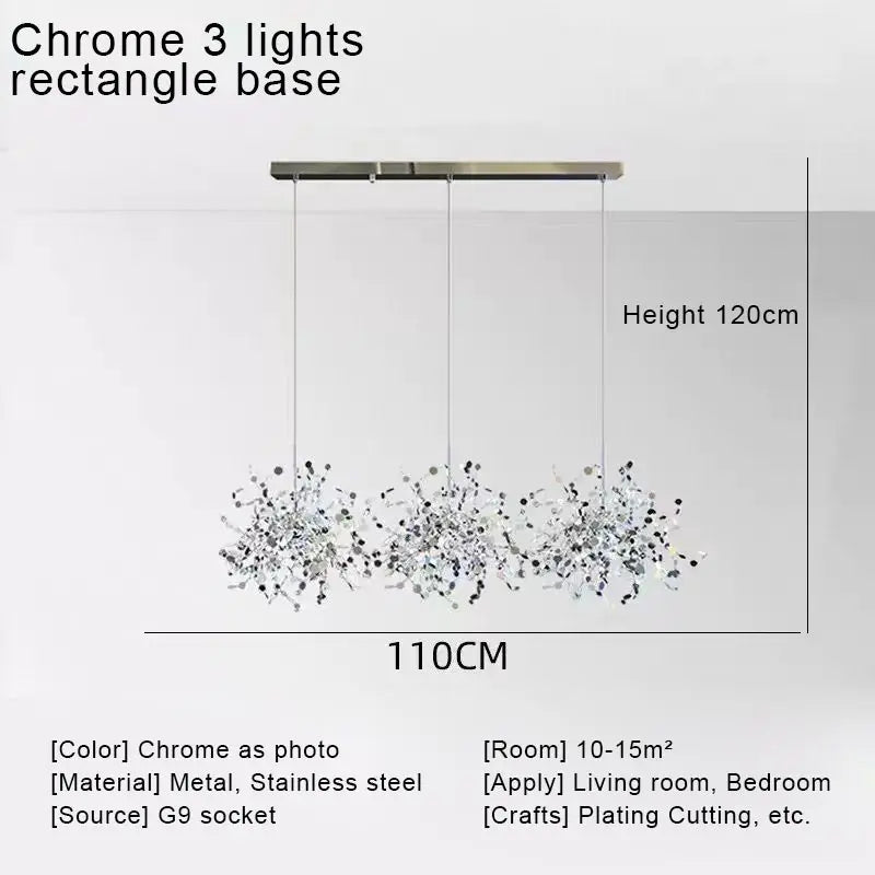 مصباح السقف المعلق الذهبي بتقنية LED من DecorBites™ لديكور المنزل والمعيشة العصرية