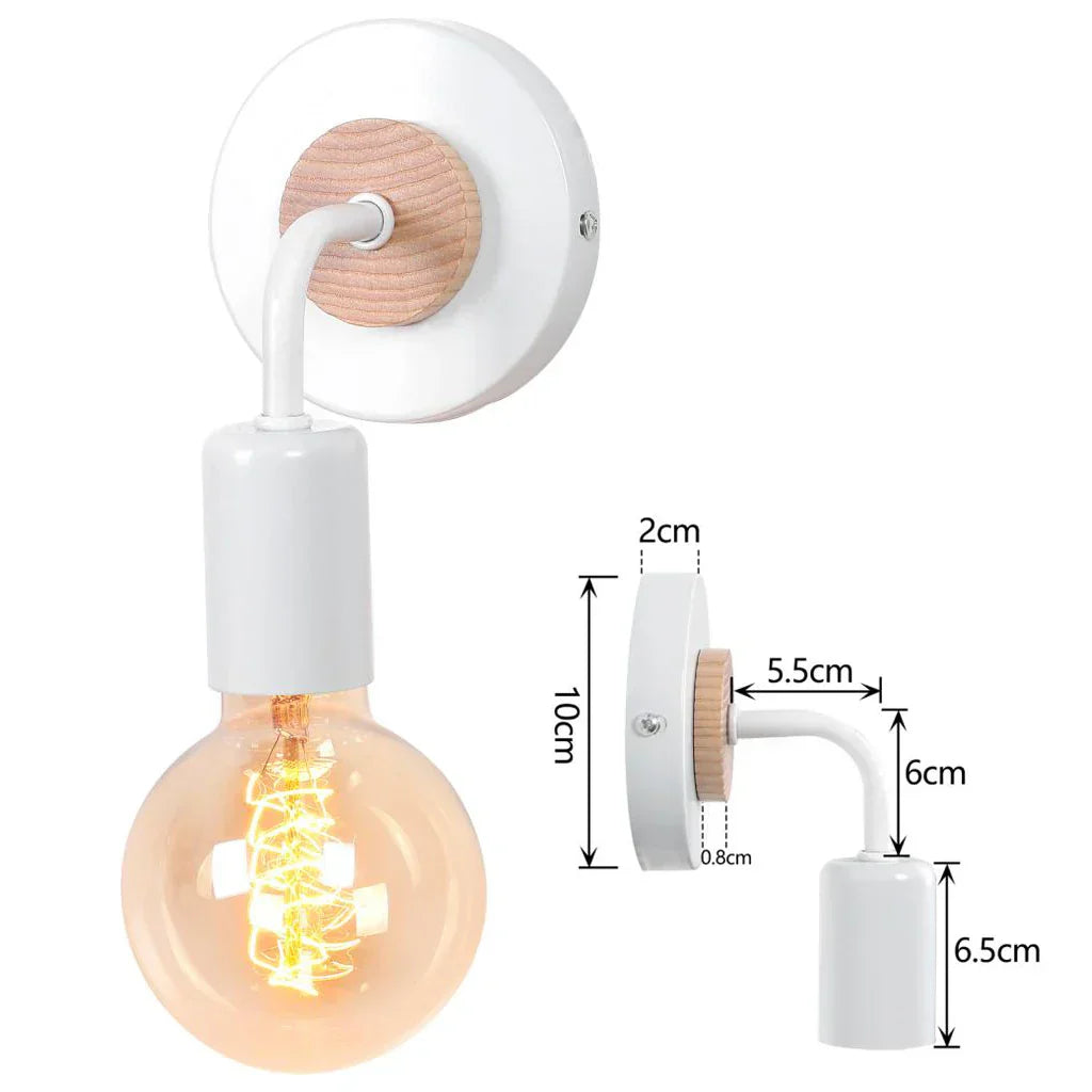 DecorBites™ Industrial LED Wall Light Retro Loft Lamps E27 Iron Lampshade Sconce