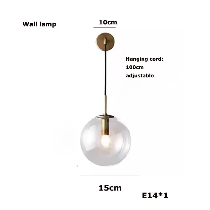 DecorBites™ Glass Bubble Kitchen Island Chandelier: LED Hanging Lamps for Dinning Room