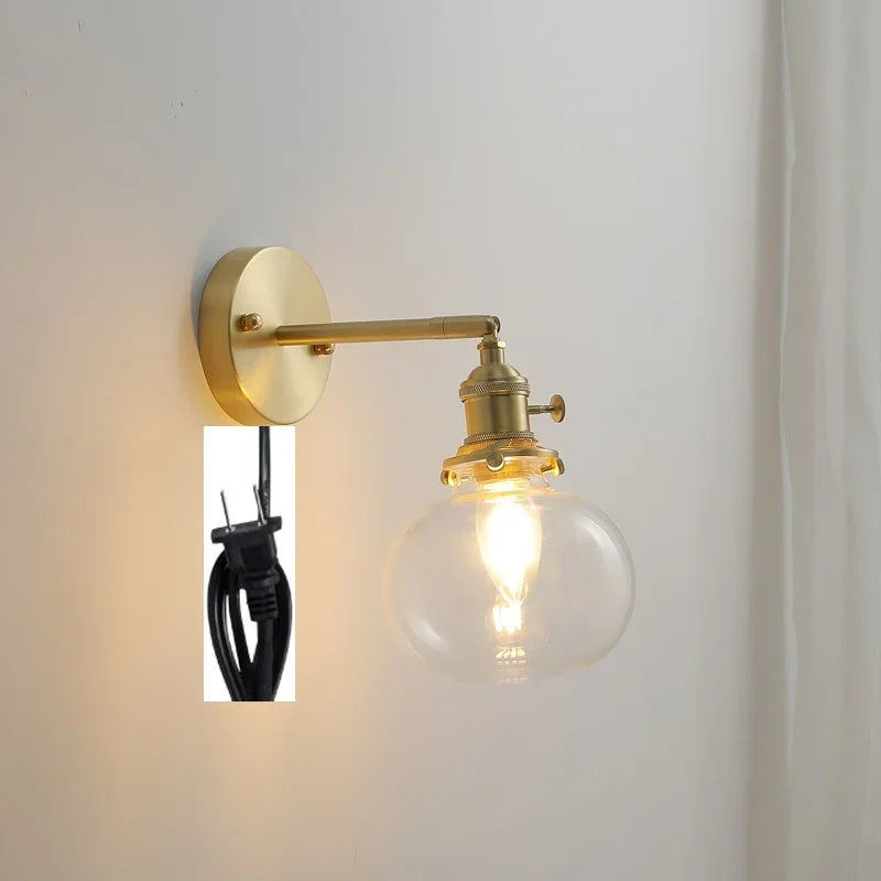 DecorBites™ Glass Ball Wall Sconce Modern Wandlamp Stair Light for Bedroom Bathroom Mirror