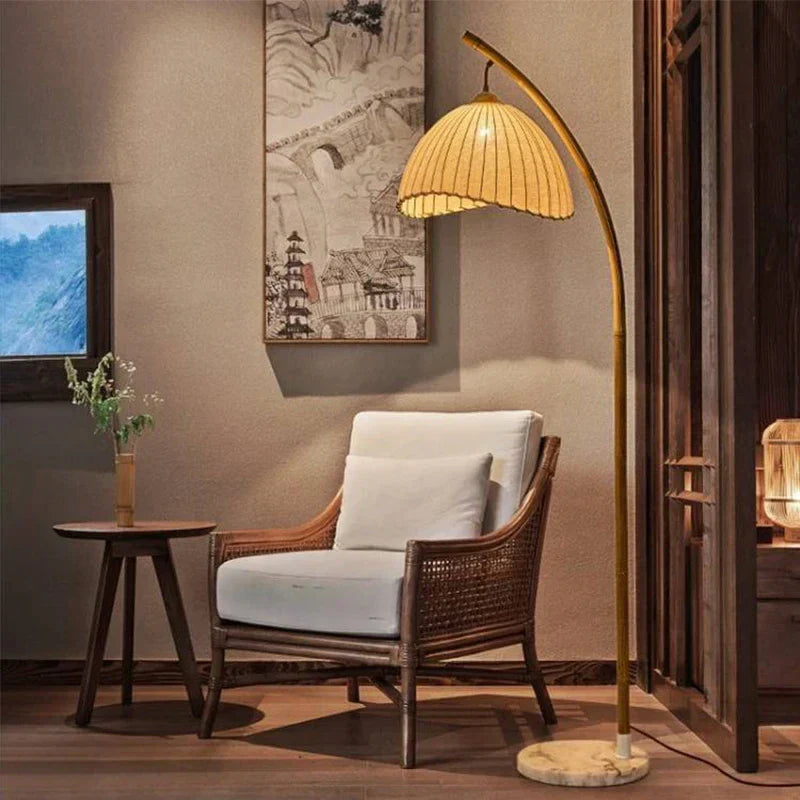 DecorBites™ Bamboo Shaped LED Floor Lamp for Living Room Bedroom Study Restaurant Décor