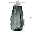 DecorBites™ Crystal Vase: Elegant Glass Flower Pot Home Decor and Terrarium Arrangement