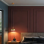 Nordic Minimalist Black Brass Pendant Light