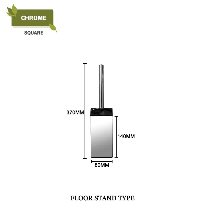 DecorBites™ Gold Toilet Brush Set with Wall Mount Holder
