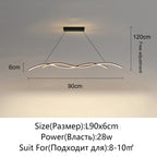 Modern Minimalist White Aluminum LED Pendant Light