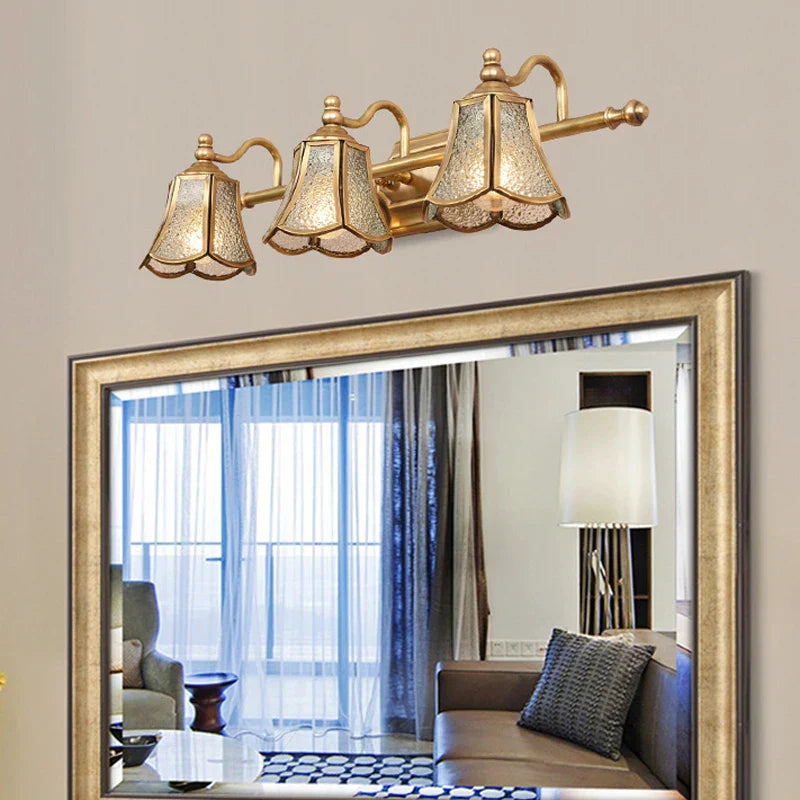 DecorBites™ Golden Glass Mirror Cabinet Light for Bedroom and Bathroom