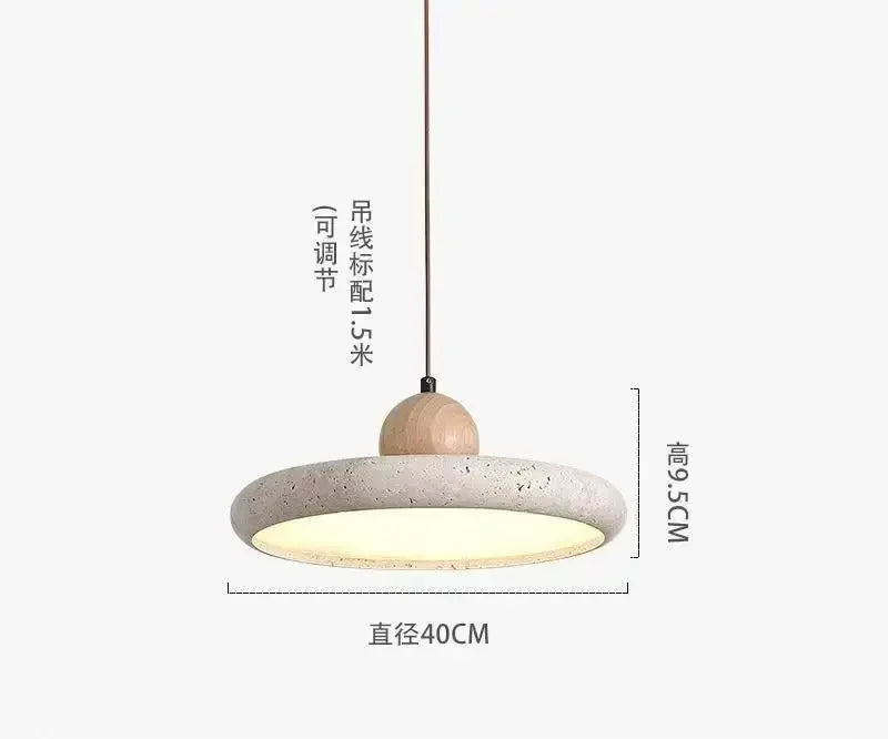 Nordic Travertine Stone Pendant Light