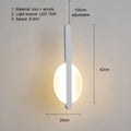 Modern Metal LED Pendant Light in Black or White