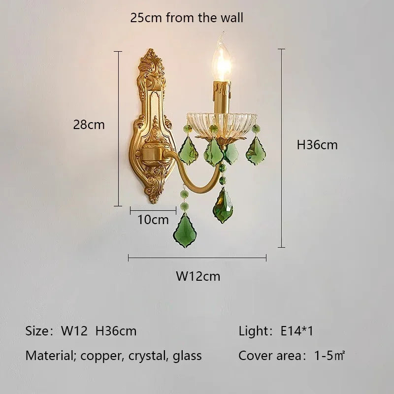 ثريا كريستال خضراء DecorBites™ لغرفة المعيشة - إضاءة معلقة LED بنمط بوهيمي