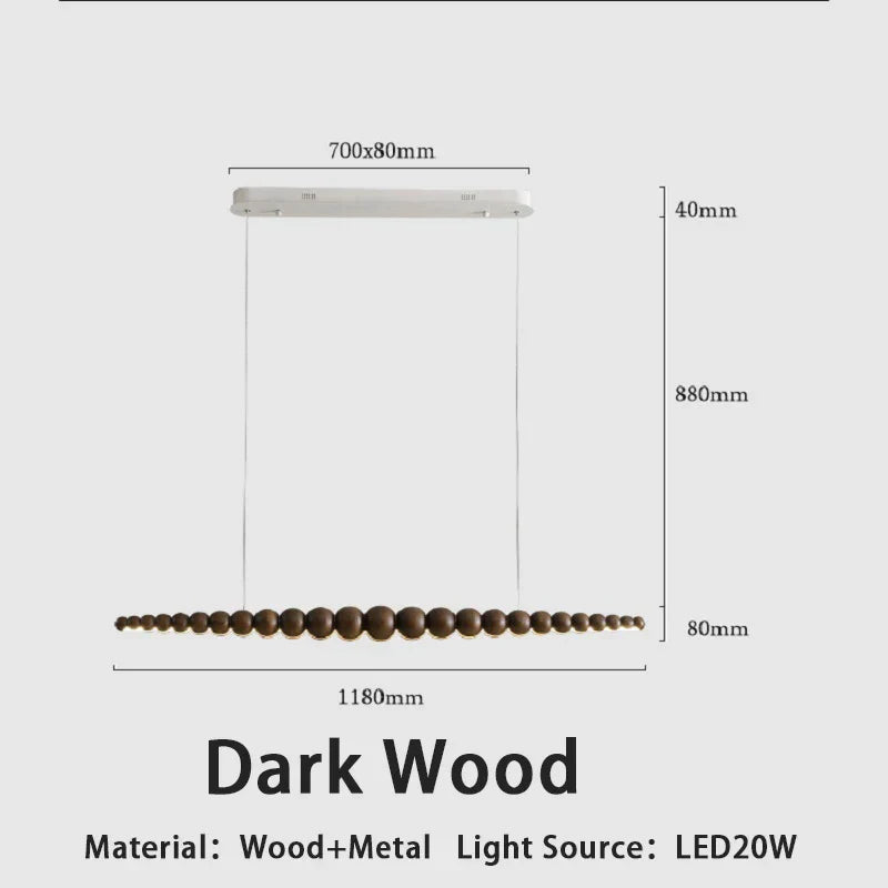 مصابيح LED الخطية المعلقة DecorBites™ للمطبخ وغرفة الطعام وغرفة المعيشة والمكتب