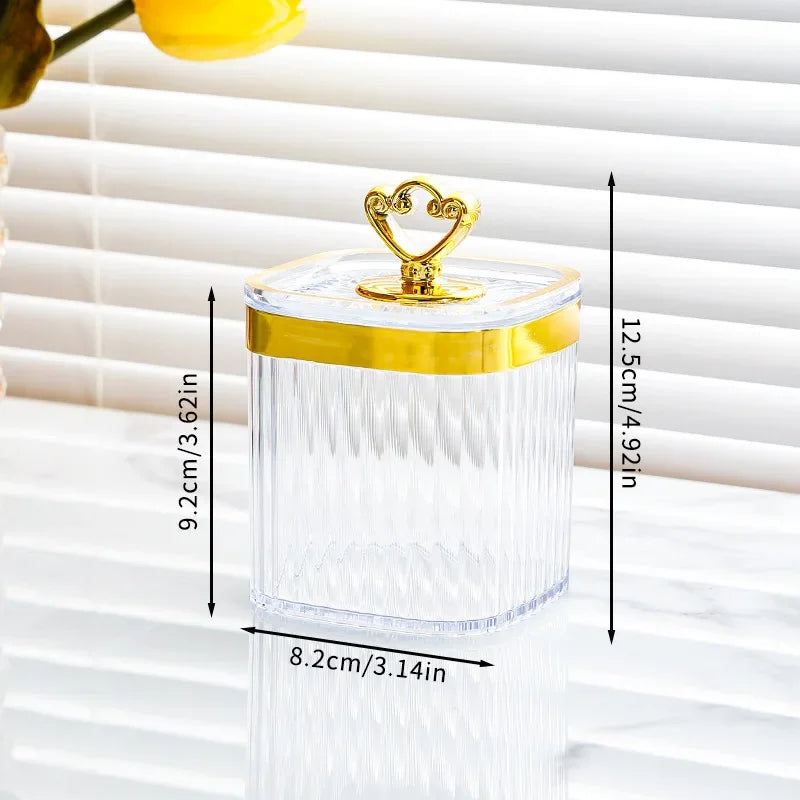 DecorBites™ Acrylic Seasoning Jar Set with Tray - Kitchen Storage Organizer