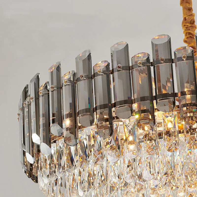 DecorBites™ ثريا سقف كريستال K9 عصرية لغرفة المعيشة