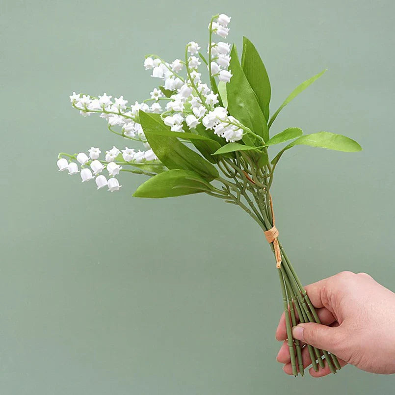 DecorBites™ Bellflower Artificial Flowers Handmade Home Wedding Decoration Bouquet
