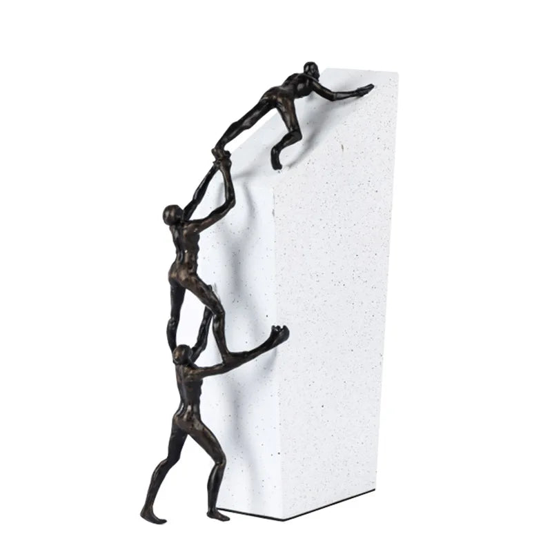 DecorBites™ Gymnast Metal Handicraft Figure Home Decor Figurine Table Sculpture Accessory