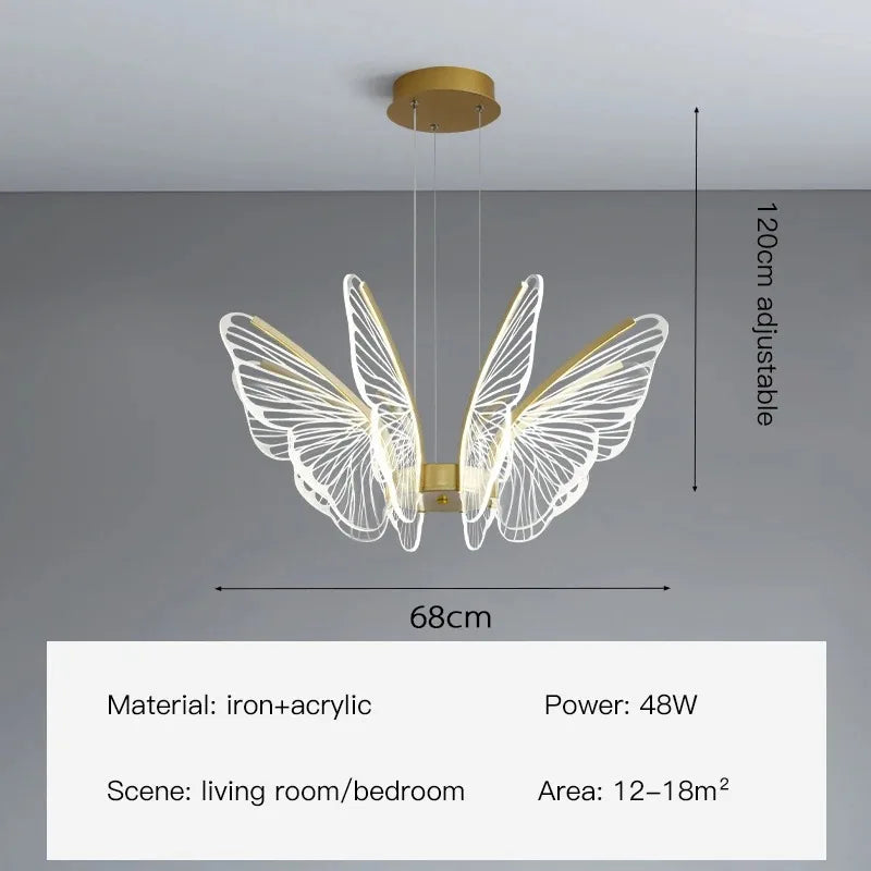 ثريات الفراشة LED من DecorBites™: تجهيزات إضاءة عصرية لديكور المنزل