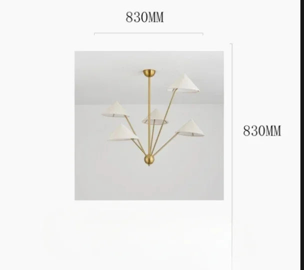 DecorBites™ ثريات قماش يابانية ومصابيح متدلية لديكور غرفة المعيشة