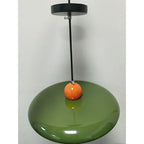 French Cream Flying Saucer Metal Pendant Light
