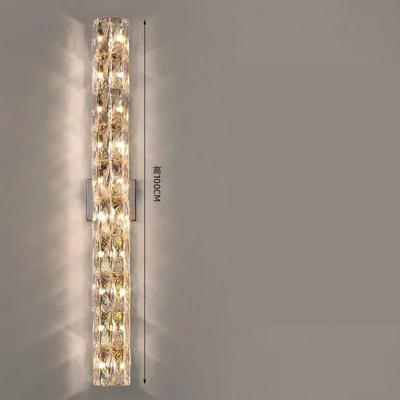 DecorBites™ Crystal Wall Light: Luxury Nordic Style for Living Room & Bedroom
