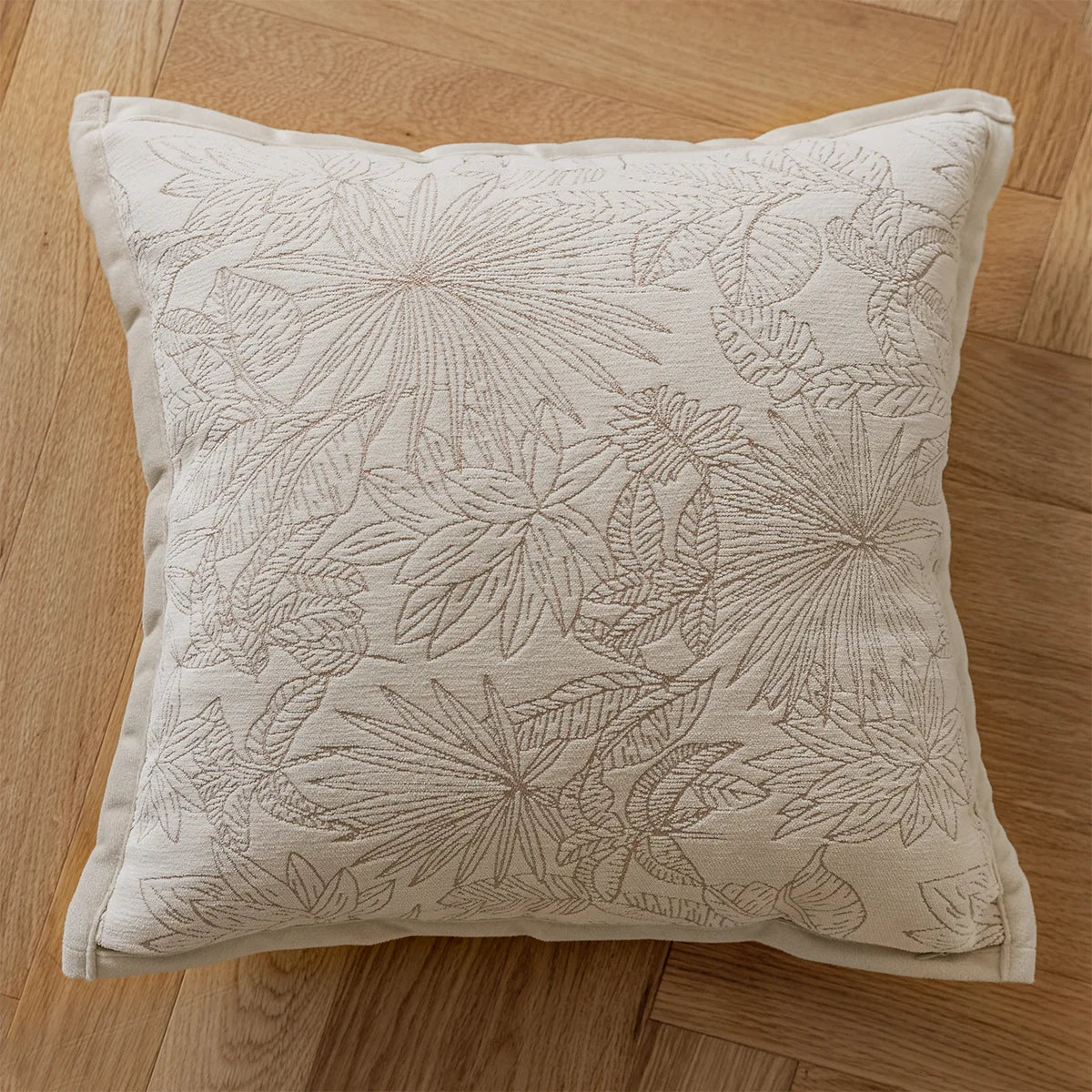DecorBites™ French Cream Jacquard Pillow Covers 45*45 for Home Decor