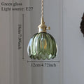 Vintage Champagne Glass Pendant Light With Iron Finish