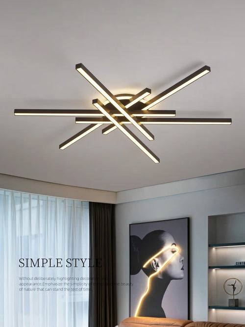 2023 DecorBites™ ثريا سقف نورديك LED لغرفة المعيشة وغرفة الطعام وغرفة النوم