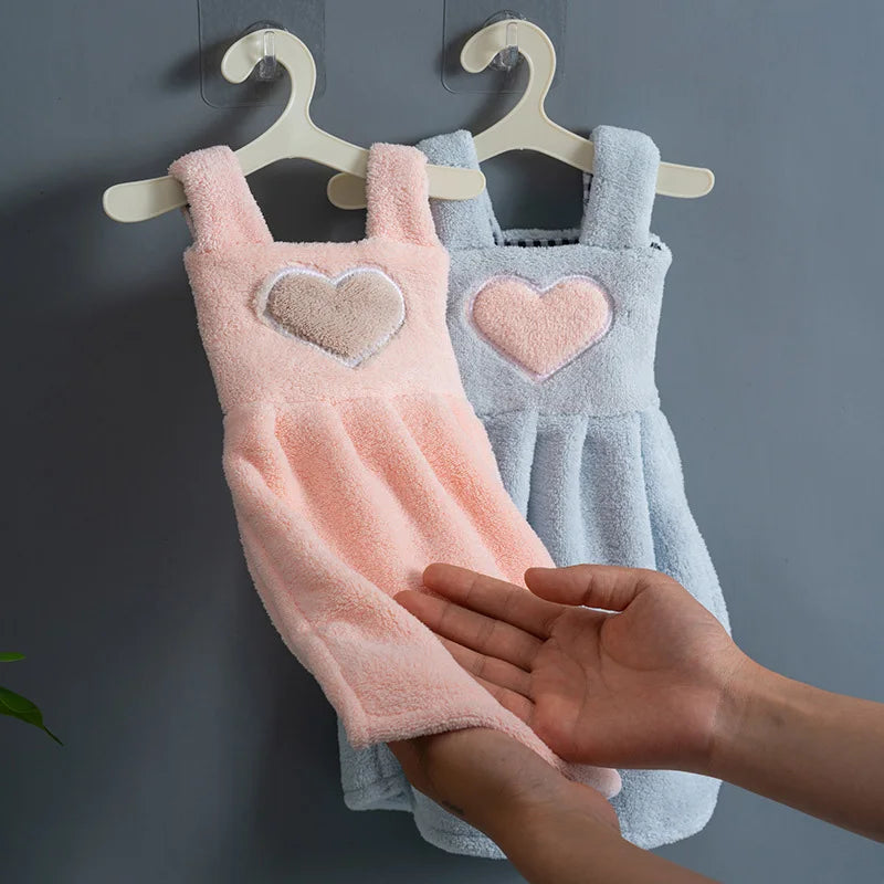 DecorBites™ منشفة يد كرتونية لطيفة - قماش تنظيف ناعم وممتص للمطبخ والحمام