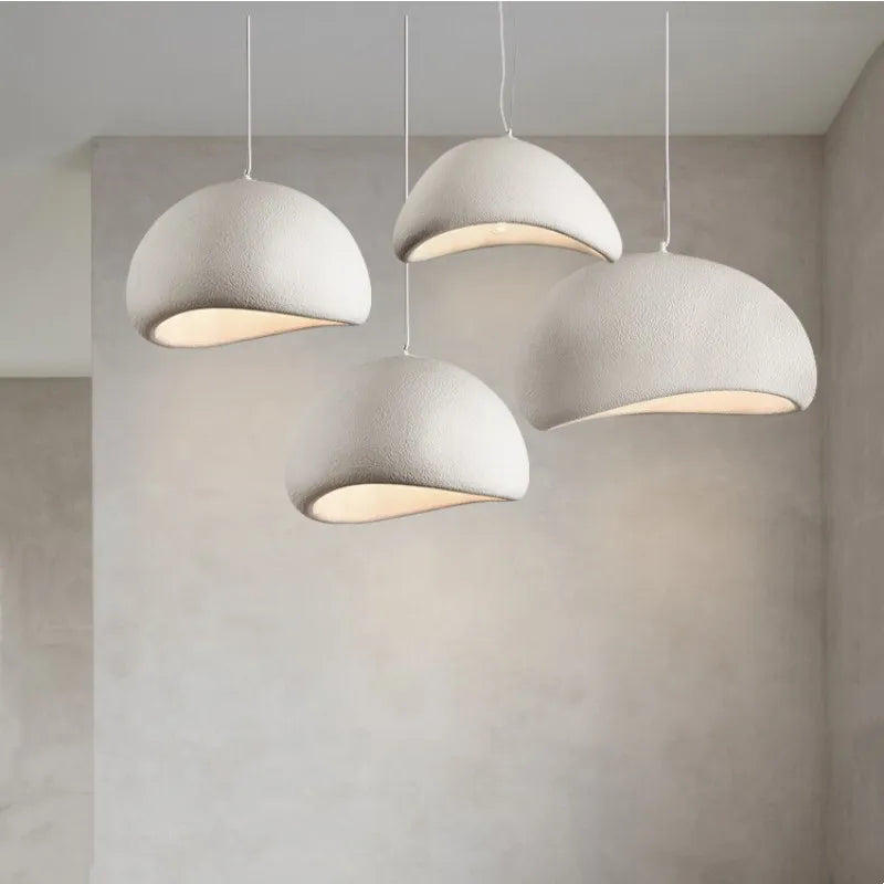 Luminaires Suspendus Led Nordiques DecorBites™ Style Crémeux Wabi Sabi Lustre Escaliers