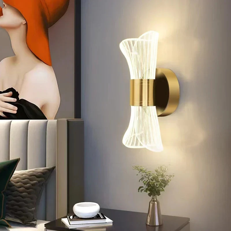 DecorBites™ Crystal Wall Lamp for Bedroom Living Room Aisle Lighting