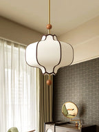 Japanese-Inspired Fabric Globe Pendant Light