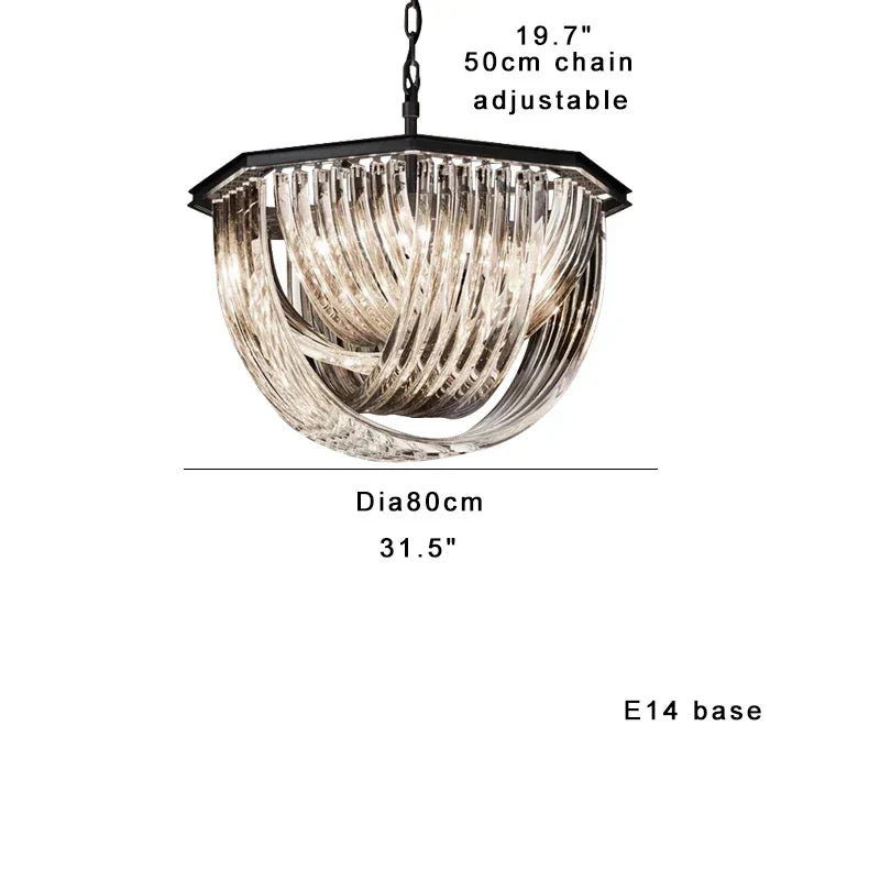 DecorBites™ Glass Crystal Pendant Lights for Kitchen Island Bar - Elegant Luxury LED Lamps