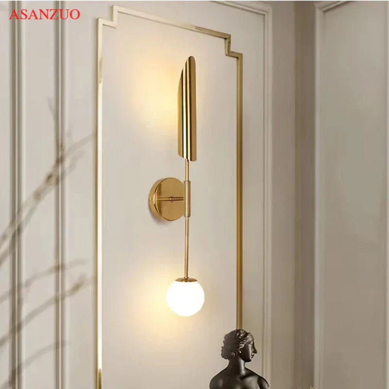 DecorBites™ LED Wall Lamps Lights Mirror Light for Living Room Stairs Loft Night Table