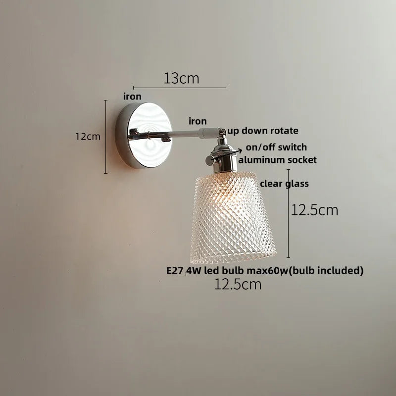 DecorBites™ Crystal LED Wall Light – Modern Nordic Living Room Bedside Lamp
