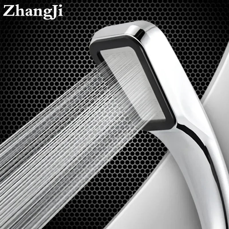 DecorBites™ 3 Color 300 Holes Rainfall Shower Head in Chrome Black White