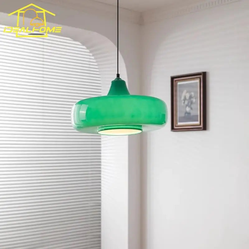 DecorBites™ مصابيح قلادة زجاجية LED E27، مصباح تعليق بتصميم بسيط لغرفة الطعام