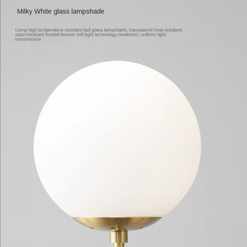 DecorBites™ Golden Glass Ball LED Pendant Light for Home Decor