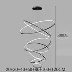Nordic Acrylic Iron LED Pendant Light Chandelier