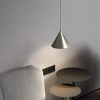 Minimalist Black Conical Aluminum Pendant Light