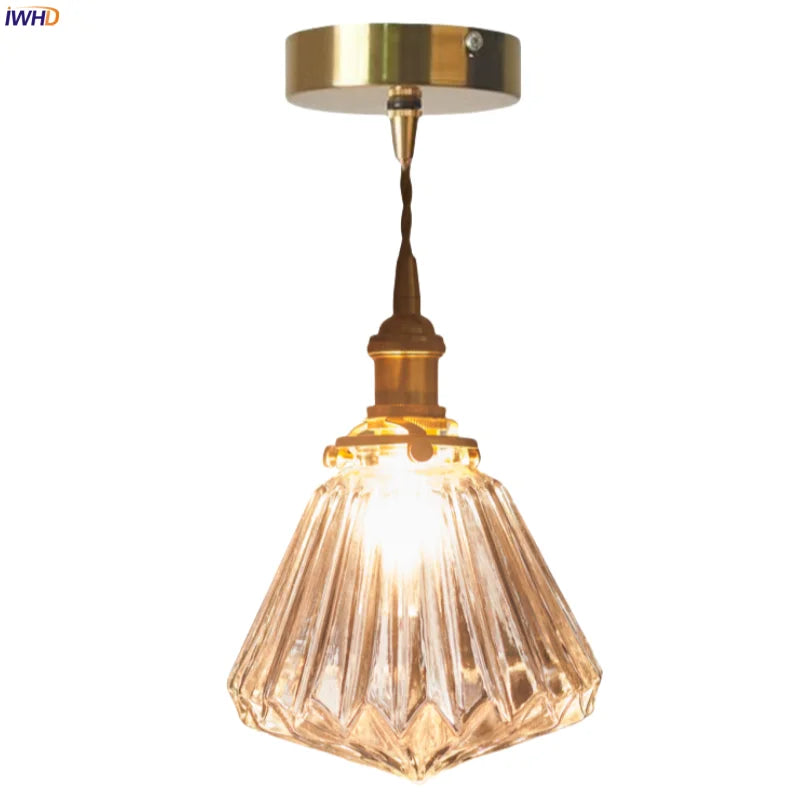 DecorBites™ Glass Pleats LED Pendant Lights for Home and Commercial Spaces