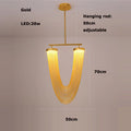 DecorBites™ مصباح سقف LED ألومنيوم ثريا معلقة لمدخل المنزل