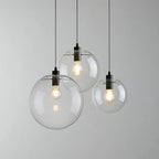 Nordic Clear Glass Globe Pendant Light