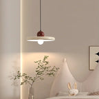 Nordic Cream Style Flying Saucer Pendant Light Restaurant Living Room Bedroom Bedside Lamp Home Interior Decorative Lamp 20/30cm