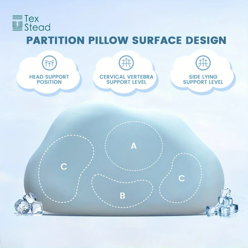 DecorBites™ Cloud Orthopedic Memory Foam Pillow with Washable Cover