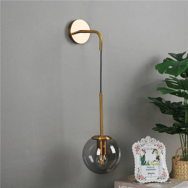 DecorBites™ Glass Ball Wall Lamp - Nordic Retro LED Lighting Fixture
