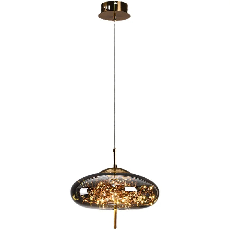 Nordic Star Glass Pendant Light With Long Cord
