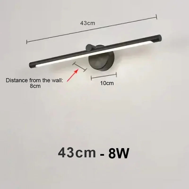 مصباح حائط LED من DecorBites™ مزود بمستشعر حركة وخاصية التعتيم باللمس - 40 سم/55 سم