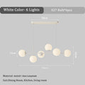 DecorBites™ French White Pendant Chandelier Light Set with E27 Bulb for Elegant Décor