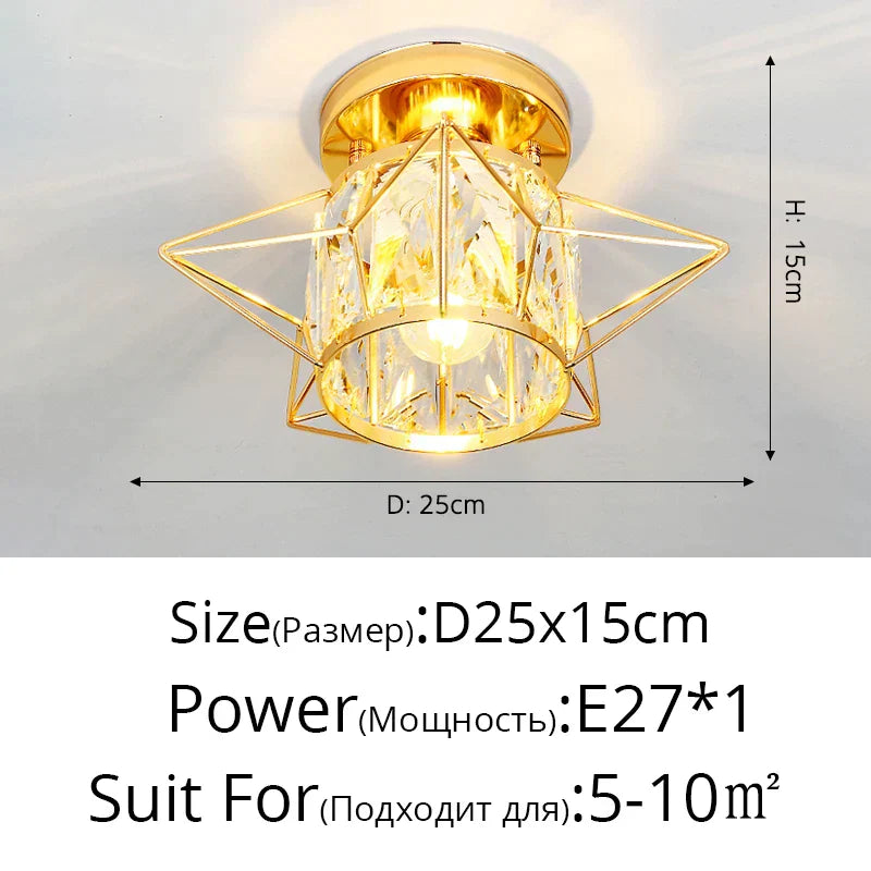 DecorBites™ Crystal Glass Nordic LED Chandelier for Modern Indoor Lighting