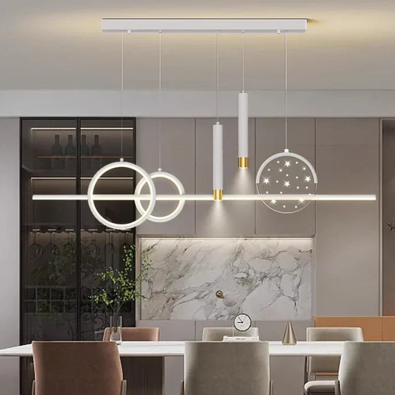 ثريات DecorBites™ LED المتدلية لغرف المعيشة والطعام العصرية