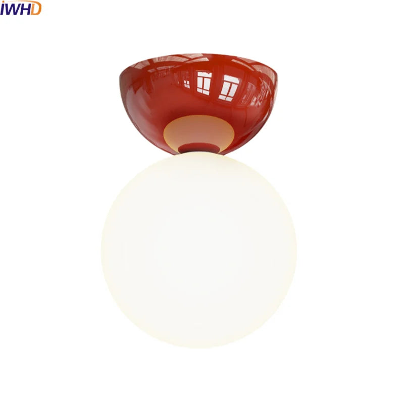 DecorBites™ Iron Glass LED Ceiling Lights Modern Home Decor Lighting G9 Lamparas